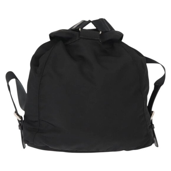PRADA Backpack Nylon Black Silver Auth 121320 main image 13